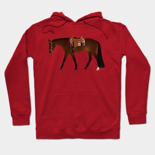 Bay Western Pleasure Horse - Equine Rampaige Hoodie